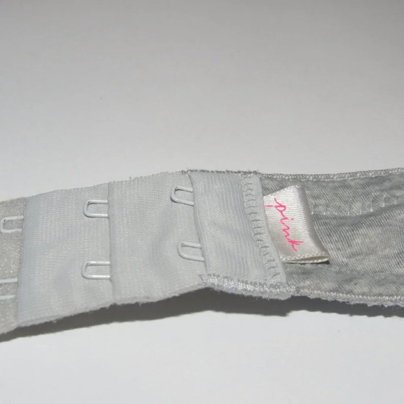 VICTORIA’S SECRET PINK Wear Everywhere Push-Up Gray Bra Size 38DD - Picture 4 of 6
